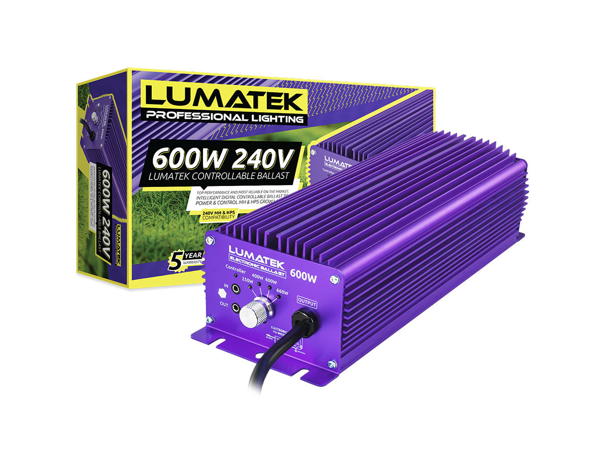 Lumatek 600W 240V Controllable Electronic Ballast - Legana Plants Plus