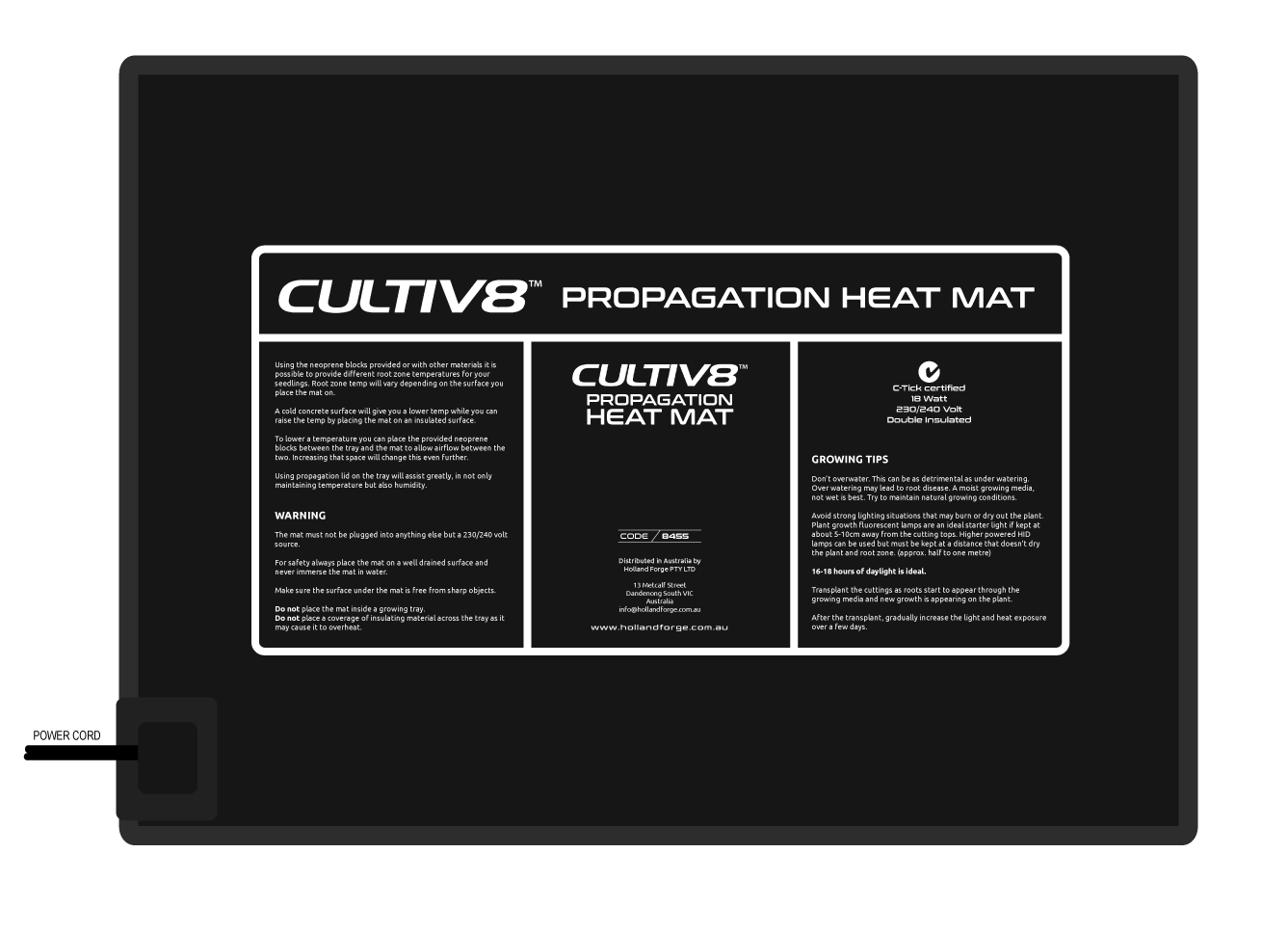 Cultiv8 Flexible Heat Mat - Legana Plants Plus